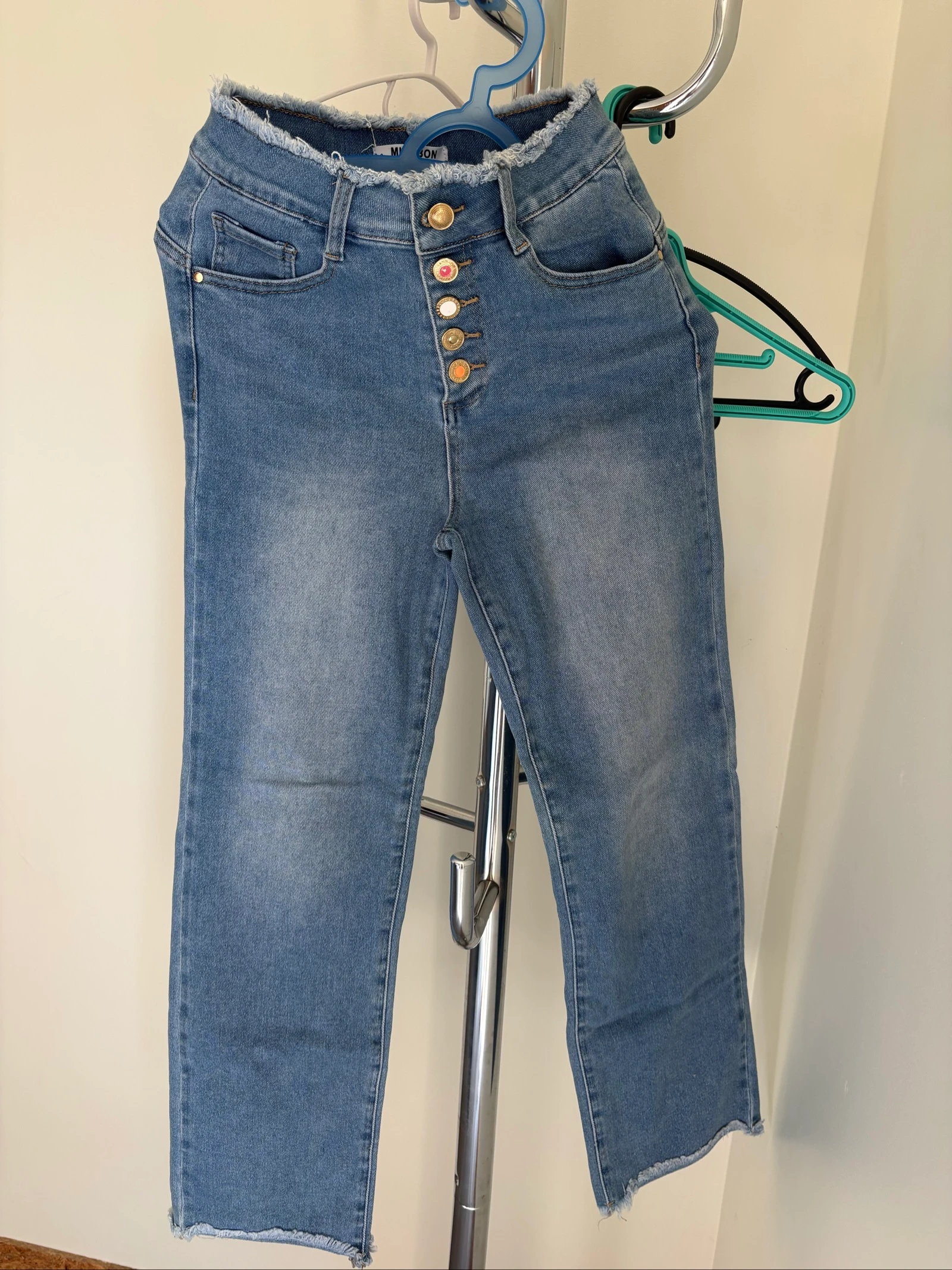 Jeans retas senhora 